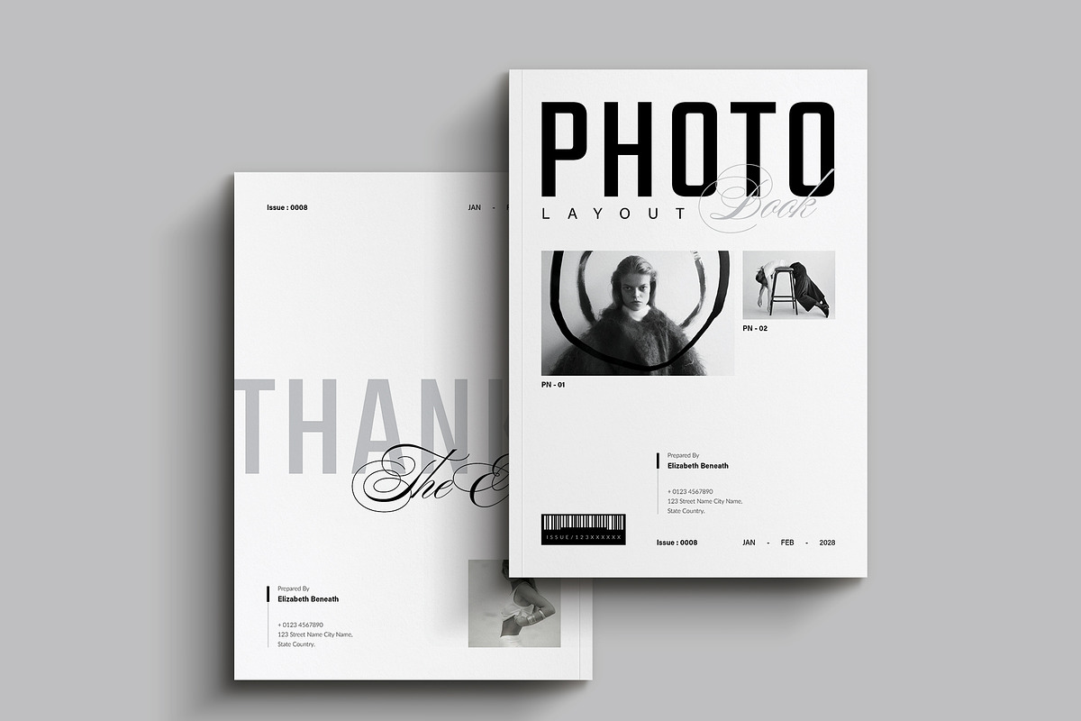 Minimalist Photo Book Template, a Brochure Template by NorthPeak (Photo 2 of 16)