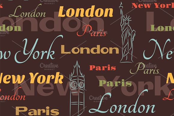 Seamless Pattern With Cties