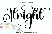 Alright, a Handwritten Font by FreshTypeINK (Thumbnail 1 of 8)