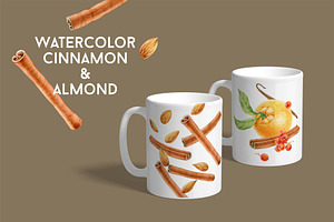 Watercolor Cinnamon & Almond