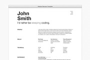 Reskee Resume Bootstrap 4 Template, a Bootstrap Template by Cardeo (Thumbnail 1 of 4)