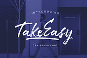 TakeEasy Brush Font, a Script Font by Letterhend Studio (Thumbnail 1 of 17)