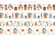 Christmas friends. New Year's set., an Animal Illustration by babenkoirusa (Thumbnail 9 of 15)