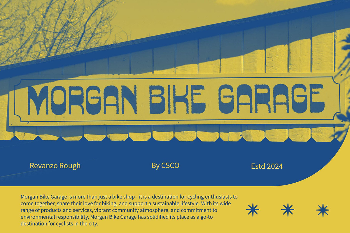 Revanzo Rough, a Sans Serif Font by Craft Supply Co. (Photo 6 of 8)