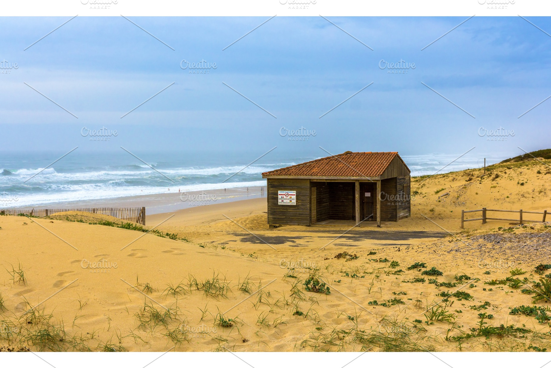 Dunes and beach in Seignosse - France, a Nature Photo by Leonid Andronov