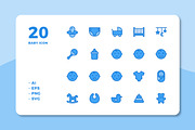 Baby Icon Set, an Outline Icon by Deemak Daksina (Thumbnail 2 of 3)