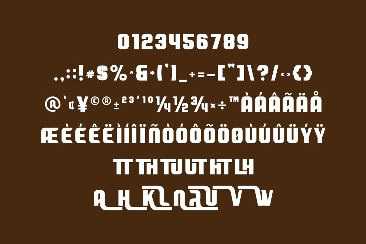 Abruc Display Font, a Sans Serif Font by Artiveko (Photo 4 of 8)