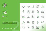 Spa Green & Black Icons, an Icon by IconBunny (Thumbnail 1 of 2)