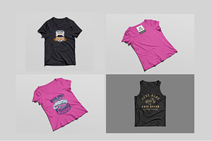 Editable T-Shirt Mockups PSD