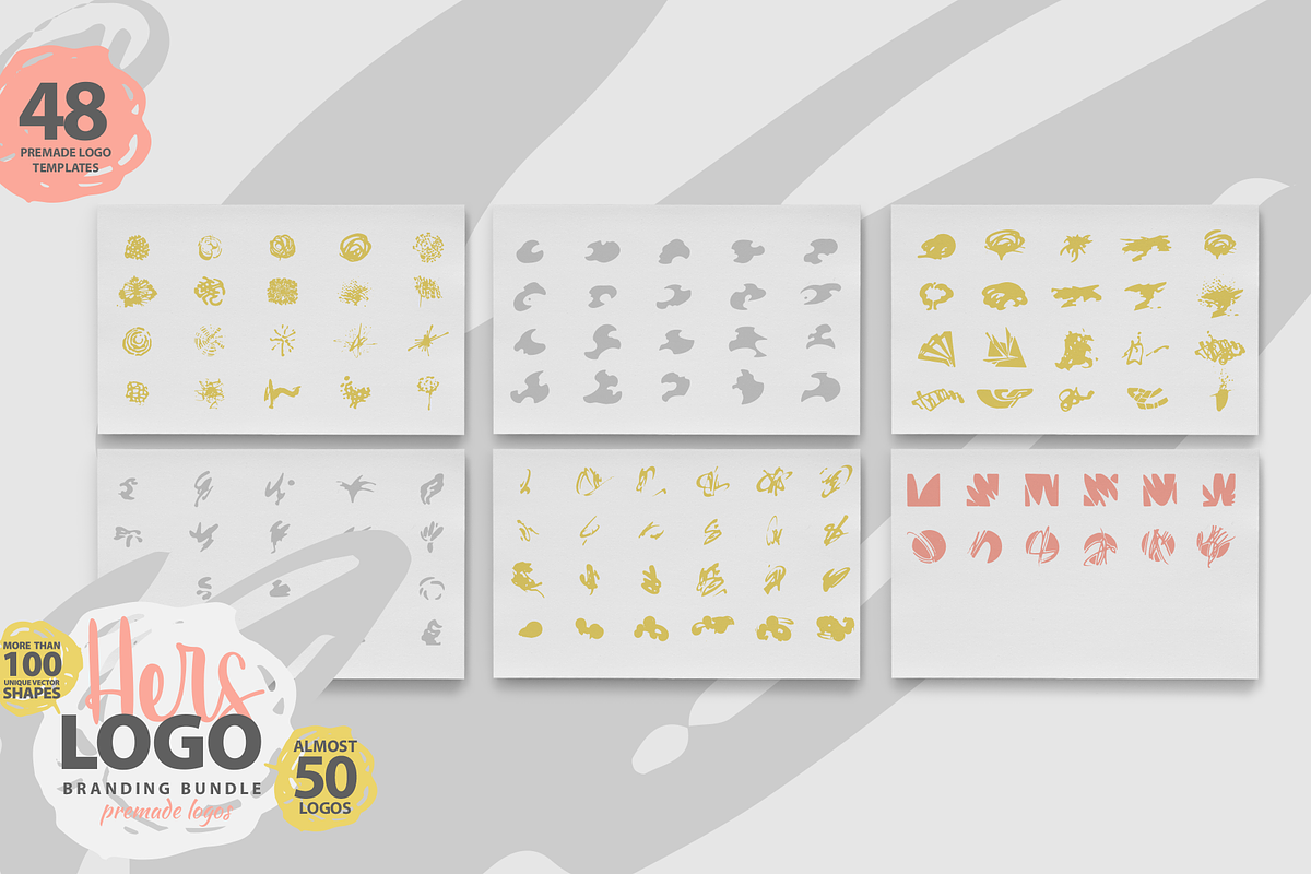 HERS LOGO BUNDLE (50 premade logos), a Branding & Logo Template by pawellpi (Photo 10 of 10)