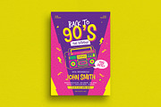 90s Radio Music Flyer, a Flyer Template by Guuver (Thumbnail 1 of 3)