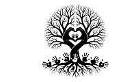 family handprint tree silhouette, an Illustration by Amazin_art (Thumbnail 26 of 29)