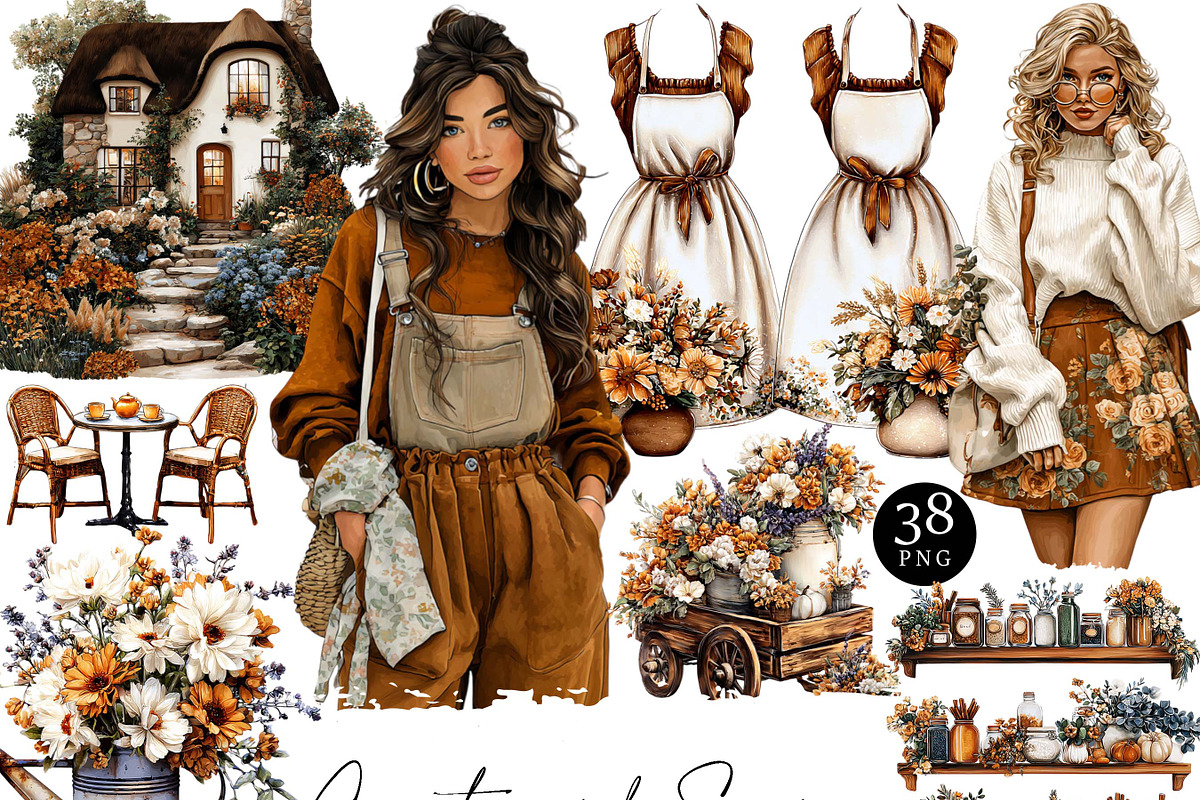 Countryside Spring Clipart Bundle, an Object Illustration by Design Scotch (Photo 1 of 8)