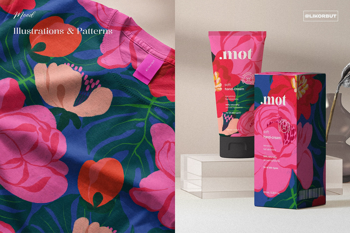 Bold Bloom Abstract Flower Pattern, a Pattern Graphic by likorbut (Photo 7 of 12)