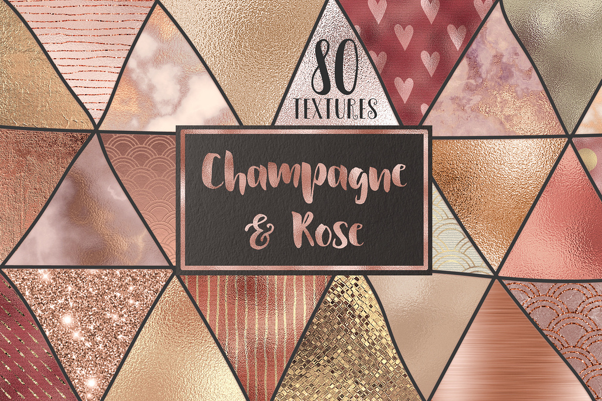 Rose gold and champagne textures, a Texture Graphic by Paper Farms (Photo 1 of 5)