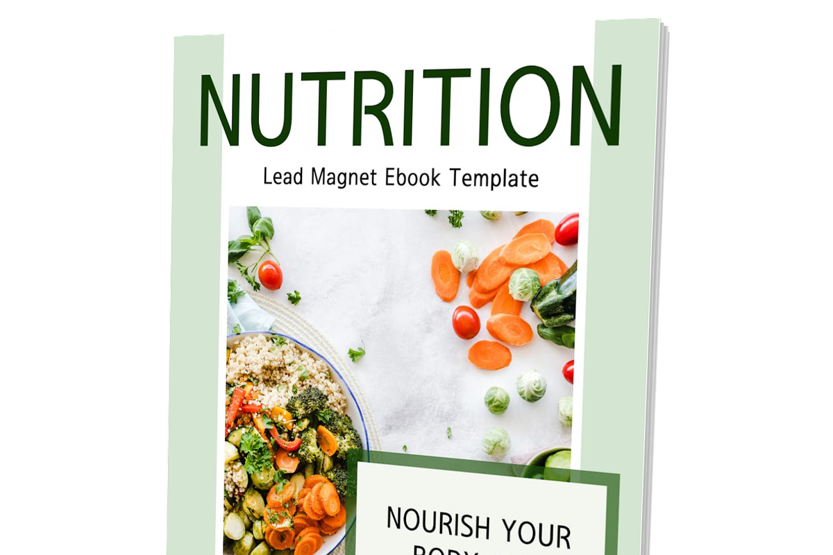 Nutrition eBook Lead Magnet Template, a Stationery Template by Local Marketing Templates (Photo 3 of 4)