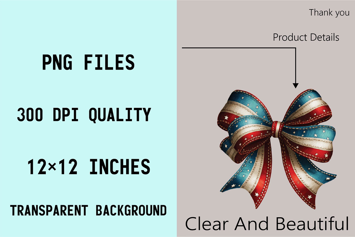 Patriotic USA Bow Clipart, an Illustration by SVGArt (Photo 4 of 9)