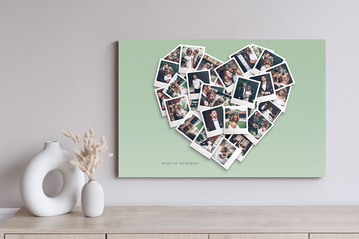 Love Heart Photo Collage Template, a Social Media Template by DesignerCandies (Photo 3 of 5)