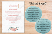 Floral Wedding Invitation Template, an Invitation Template by Talentex Invitations (Thumbnail 3 of 4)