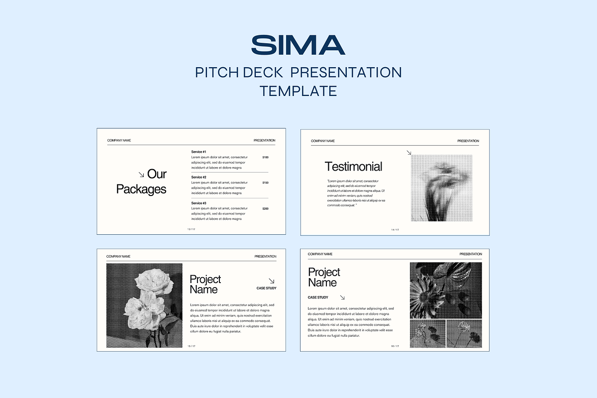 Sima | Pitch Deck Canva Presentation, a Presentation Template by Artfullyours (Photo 5 of 7)