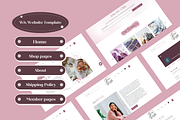 WIX Website Template Spiritual Pink, a Wix Template by Wixify Studio (Thumbnail 2 of 10)