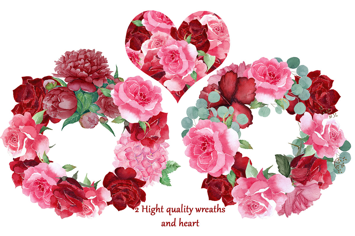 Valentine's Day watercolor set, an Animal Illustration by Pretty light (Photo 3 of 5)