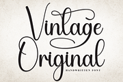 Vintage Original | Script Font, a Handwritten Font by Scratchones (Thumbnail 1 of 9)