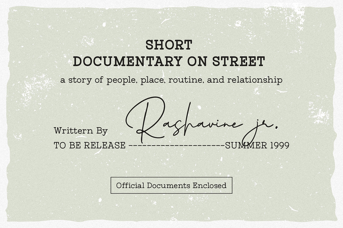 Untold History - Typewriter Font, a Serif Font by Arterfak Project (Photo 12 of 13)