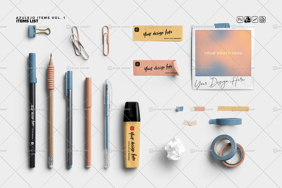 Planner & Desks Elements, a Product Mockup by Custom Scene (Photo 7 of 7)