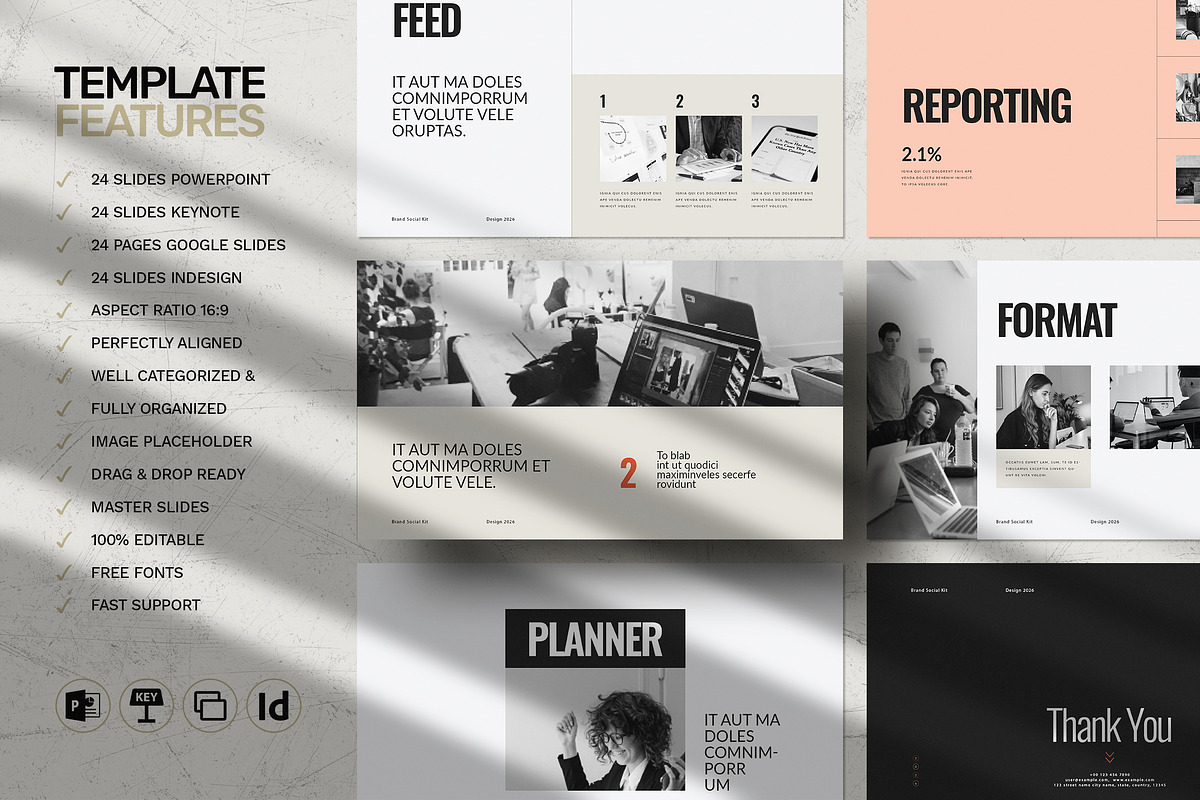 Social Media Strategy, a Presentation Template by WhiteGraphic (Photo 2 of 7)