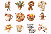 Pumpkin Spice Watercolor Clipart, an Illustration by Design Market (Thumbnail 3 of 5)
