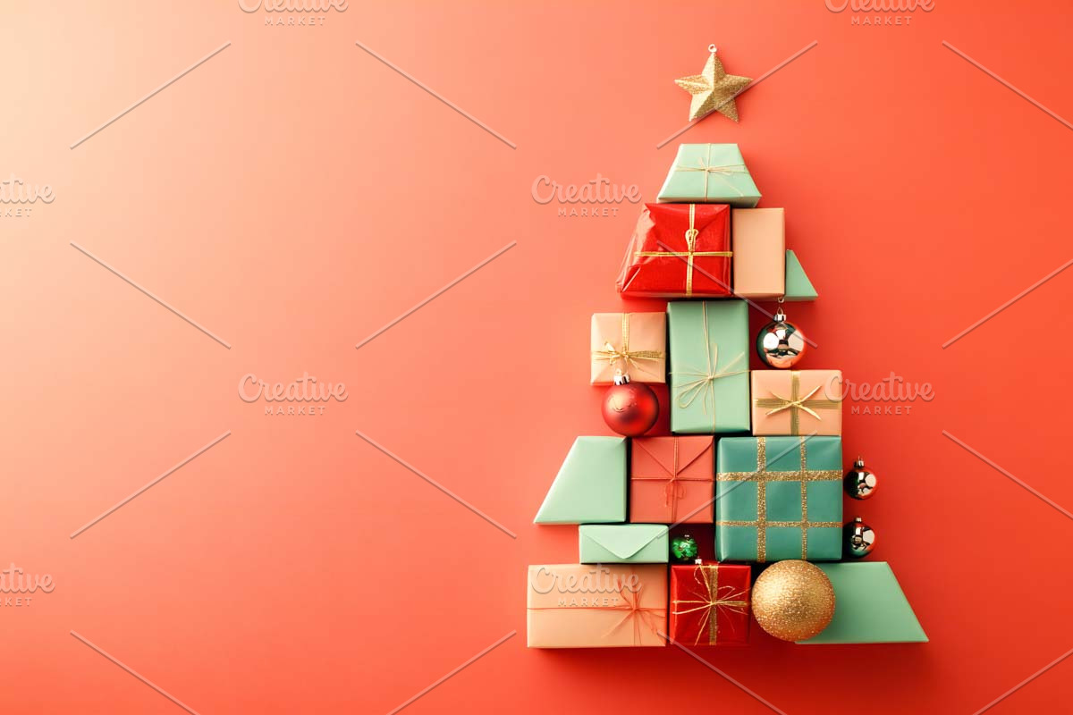 Creative Christmas Tree with Present, an Arts & Entertainment Photo by VetalStock (Photo 4 of 8)