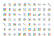 Flat Infographics Icons, a Duotone Icon by Brickclay (Thumbnail 8 of 8)