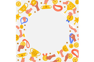 Golden cup background. awards, a Sport Illustration by Onyx