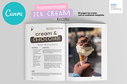 Ice Cream Recipes Cookbook Template, a Magazine Template by DeLaGranSiete (Thumbnail 4 of 9)