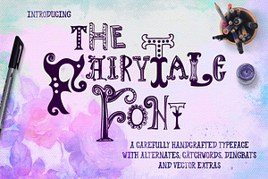 Fairy Tale Font With Extras