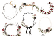 Watercolor Clipart - Haunted Rose, a Decorative Illustration by Beigetime (Thumbnail 9 of 12)