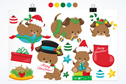 Christmas Dog, an Illustration by PrettyBundles (Thumbnail 2 of 5)
