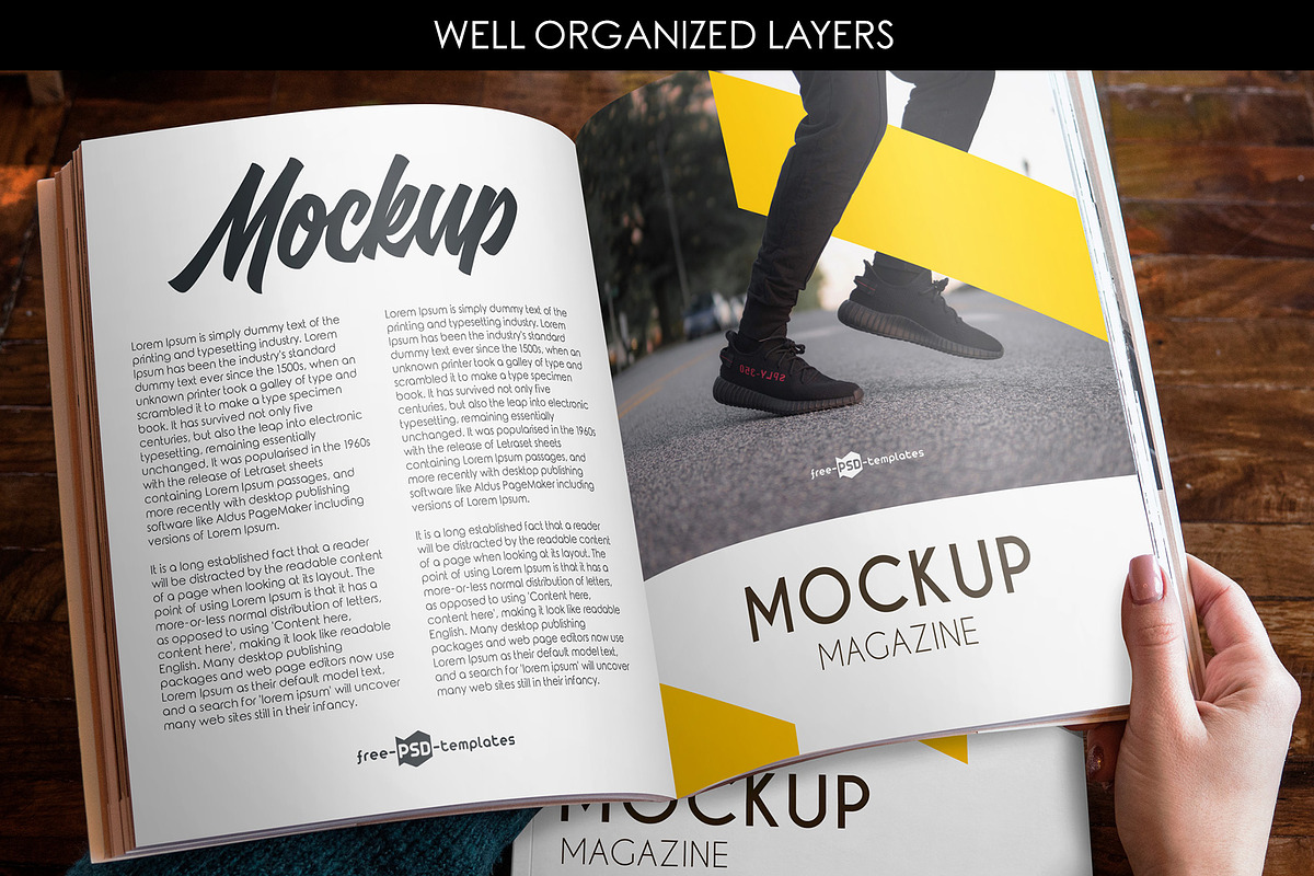 15 Magazine MockUps, a Books & Magazine Mockup by Free-PSD-Templates (Photo 4 of 7)