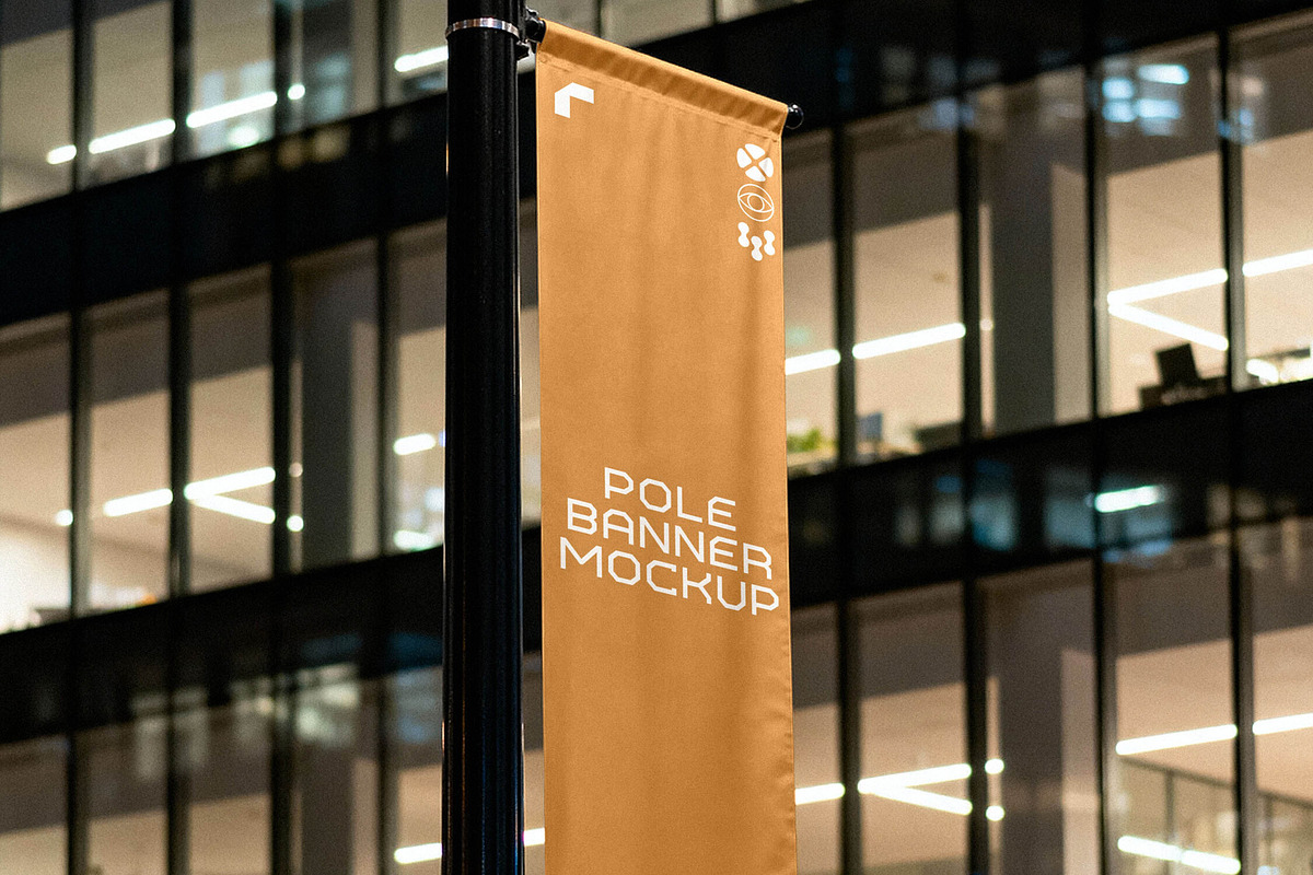 Street Pole Banner Mockup, a Product Mockup by Design Squad (Photo 3 of 4)