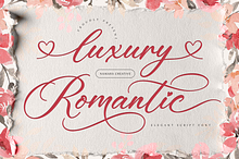 Luxury Romantic Elegant Script Font
