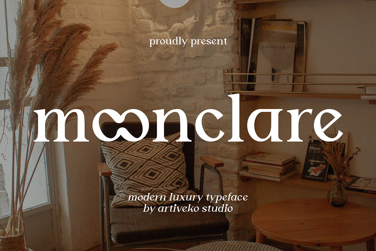 Moonsclare Feminine Type, a Serif Font by Artiveko (Photo 1 of 8)