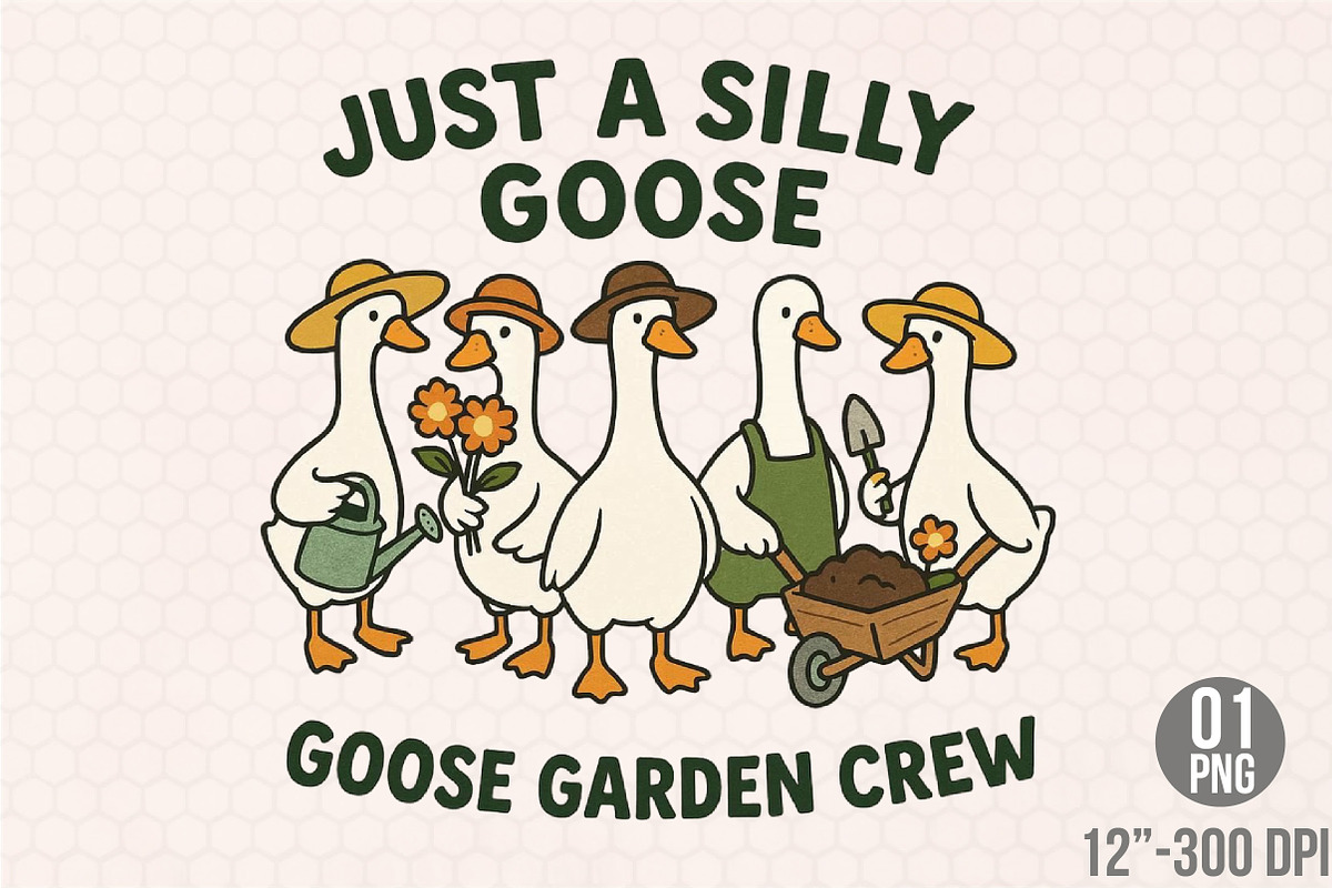 Silly Goose Garden Crew PNG, a Graphic by Designking (Photo 1 of 4)