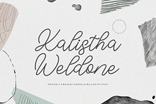 Kalistha Weldone || Monoline Script