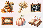 Autumn Aesthetic Elements Clipart, an Illustration by CreationArt (Thumbnail 2 of 4)