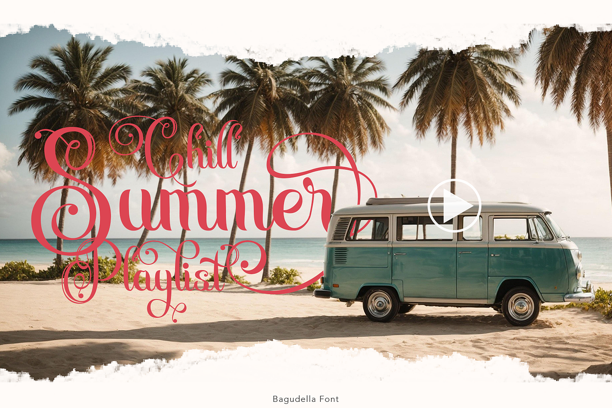 Bagundella Classic Script, a Script Font by madeDeduk (Photo 7 of 8)