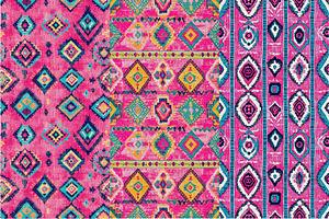 12 Pink Turkish Fabric Patterns