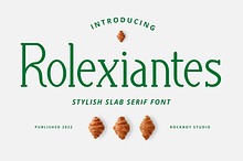 Rolexiantes - Slab Serif Font