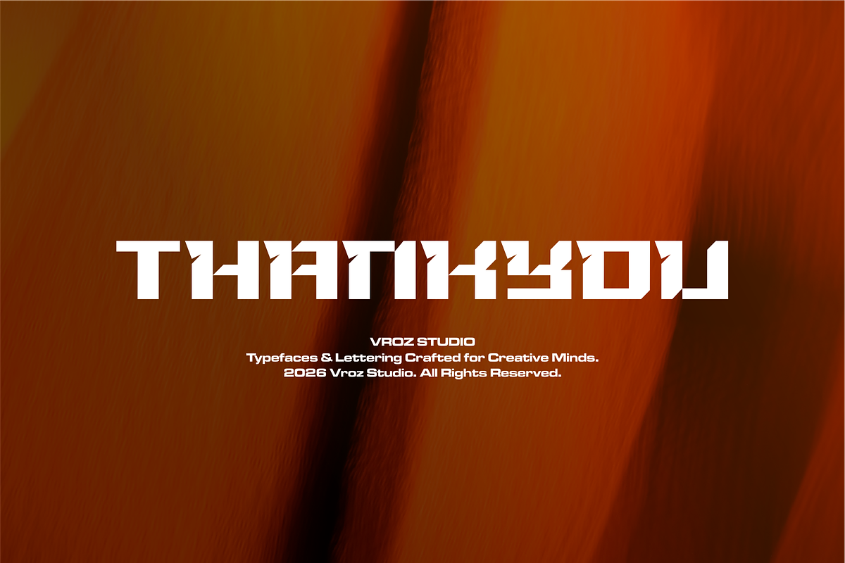 RESBOX – Bold Sport Font, a Sans Serif Font by Vroz Studio (Photo 7 of 7)