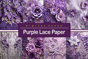 Purple Lace Paper